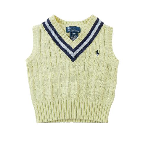 Sportswear - Polo Ralph Lauren Pull Cable-Knit Cricket Sweater Vest Maille torsadée Garçon Taille 2 ans #QWE7761 - photo 7