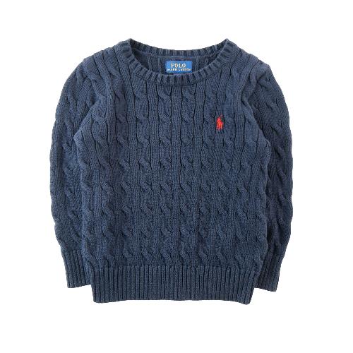 Sportswear - Polo Ralph Lauren Pull Cable-Knit Cotton Sweater Maille torsadée Garçon Taille 4 ans Marine #QWE7760 - photo 9