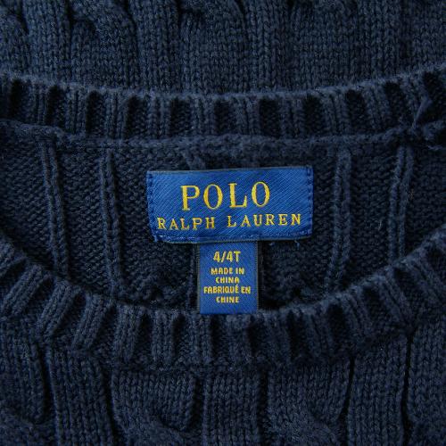 Sportswear - Polo Ralph Lauren Pull Cable-Knit Cotton Sweater Maille torsadée Garçon Taille 4 ans Marine #QWE7760 - photo 9