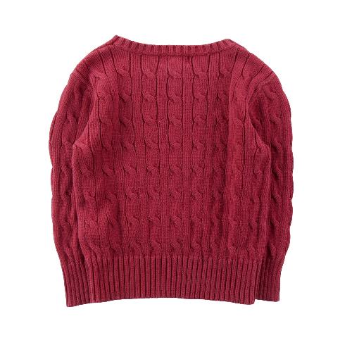 Sportswear - Polo Ralph Lauren Pull Maille torsadée Pony brodé 100% coton Col rond Garçon Taille 3 ans #QWE4296 - photo 7