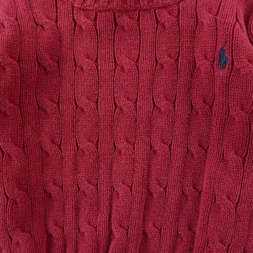 Sportswear - Polo Ralph Lauren Pull Maille torsadée Pony brodé 100% coton Col rond Garçon Taille 3 ans #QWE4296 - photo 7