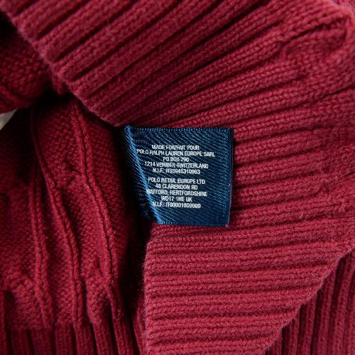 Sportswear - Polo Ralph Lauren Pull Maille torsadée Pony brodé 100% coton Col rond Garçon Taille 3 ans #QWE4296 - photo 7