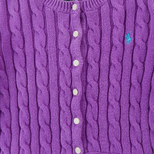 Sportswear - Polo Ralph Lauren Gilets Cable-Knit Cotton Cardigan Maille torsadée Fille Taille 6 ans #QWE7744 - photo 9