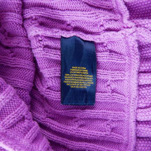 Sportswear - Polo Ralph Lauren Gilets Cable-Knit Cotton Cardigan Maille torsadée Fille Taille 6 ans #QWE7744 - photo 9