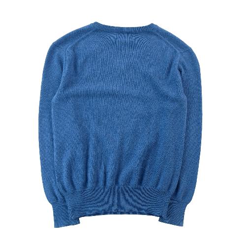 Sportswear - Polo Ralph Lauren Pull col V coton Pony brodé Maille fine Garçon Taille 8 ans Bleu #QWE7815 - photo 7