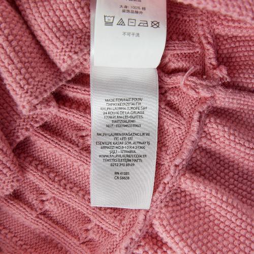 Sportswear - Ralph Lauren Gilets Cable Cotton Peplum Cardigan Maille torsadée Fille Taille 2 ans Rose #QWE7748 - photo 8