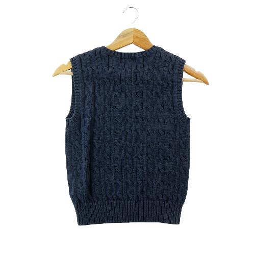 Sportswear - Polo Ralph Lauren Pull Cable-Knit Sweater Vest Maille torsadée Col V Garçon Taille 8 ans #QWE7743 - photo 6