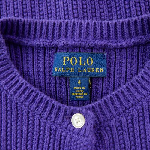 Sportswear - Polo Ralph Lauren Gilets Mini-Cable Cotton Cardigan Maille mini-câble Fille Taille 4 ans #QWE7813 - photo 9