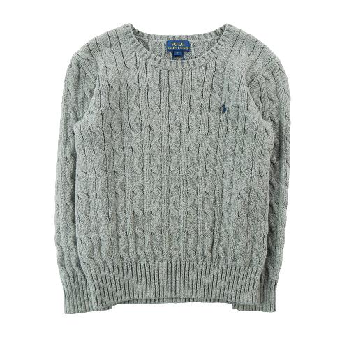 Sportswear - Polo Ralph Lauren Pull Cable-Knit Cotton Sweater Maille torsadée Garçon Taille 7 ans Gris #QWE7812 - photo 9
