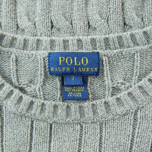 Sportswear - Polo Ralph Lauren Pull Cable-Knit Cotton Sweater Maille torsadée Garçon Taille 7 ans Gris #QWE7812 - photo 9
