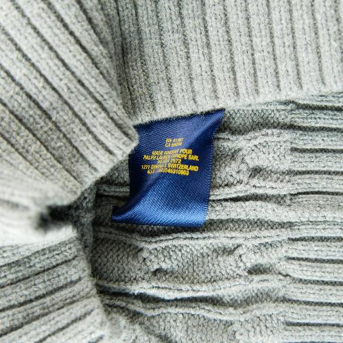 Sportswear - Polo Ralph Lauren Pull Cable-Knit Cotton Sweater Maille torsadée Garçon Taille 7 ans Gris #QWE7812 - photo 9