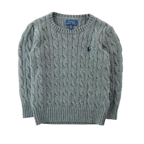 Sportswear - Polo Ralph Lauren Pull Cable-Knit Cotton Sweater Maille torsadée Garçon Taille 4 ans Gris #QWE7754 - photo 8