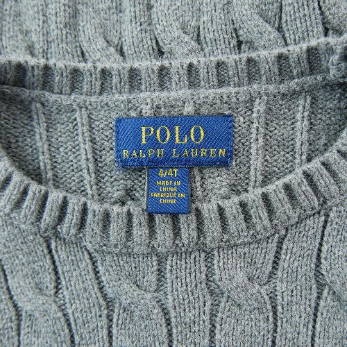 Sportswear - Polo Ralph Lauren Pull Cable-Knit Cotton Sweater Maille torsadée Garçon Taille 4 ans Gris #QWE7754 - photo 8