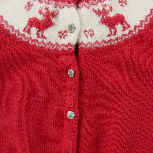 Sportswear - Polo Ralph Lauren Gilets Cardigan motif rennes Maille cachemire mélangé Fille Taille 5 ans #QWE7752 - photo 9