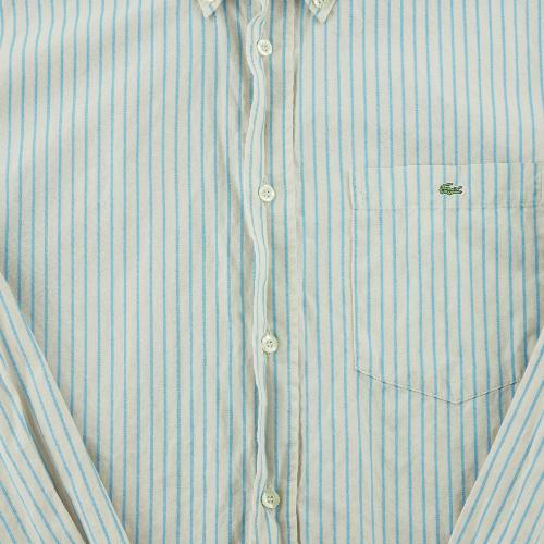 Randonnée / Trek - Lacoste Chemise classique Homme Taille M à rayures Beige - photo 8