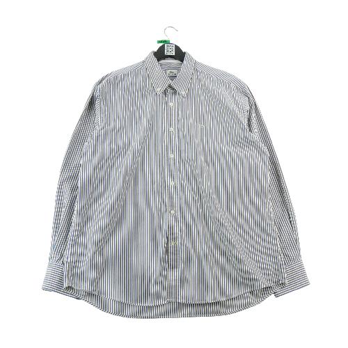 Lacoste Chemise classique Homme Taille W44 à rayures Blanc