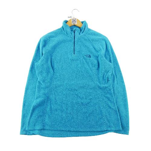The North Face Pull polaire TKA 100 Microvelour Glacier 1/4 Zip UPF 30 Femme Taille L Bleu
