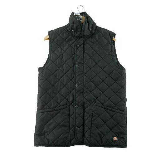 Dickies Doudoune Coupe droite Matelassage losanges Col montant Workwear Homme Taille M Noir