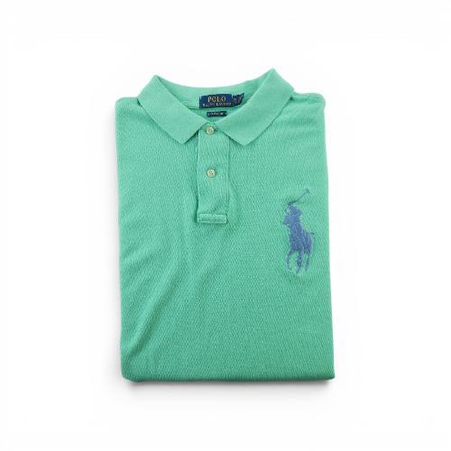 Golf - Polo Ralph Lauren Polo manches courtes Classic Fit Big Pony Homme Taille XL Turquoise #QWE4352 - photo 8