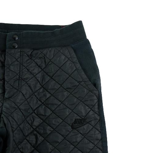 Sportswear - Nike Jogging V442 Fleece Cuffed Winterized Quilted Matelassé Hybrid Homme Taille L Noir #QWE4310 - photo 8