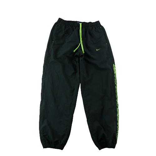 Sportswear - Nike Jogging Track Pants Nylon Look Mesh Lining Side Stripe Neon Green Retro Homme Taille L #QWE3467 - photo 9