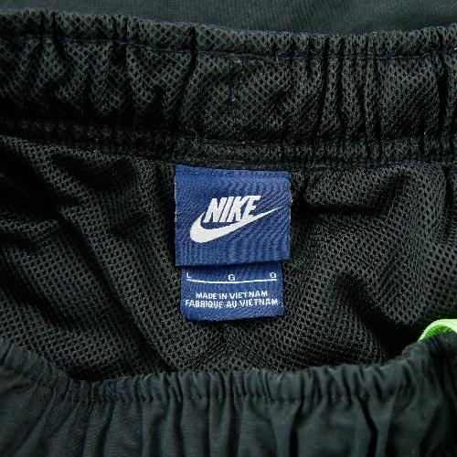 Sportswear - Nike Jogging Track Pants Nylon Look Mesh Lining Side Stripe Neon Green Retro Homme Taille L #QWE3467 - photo 9