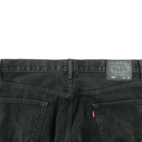 Sportswear - Levi Strauss Jean Levis 550 Relaxed Fit W36/L32 Taille Homme Noir #QWE0459 - photo 9