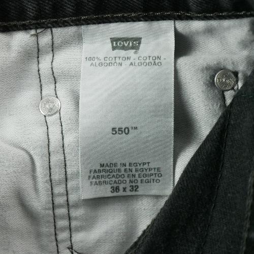 Sportswear - Levi Strauss Jean Levis 550 Relaxed Fit W36/L32 Taille Homme Noir #QWE0459 - photo 9