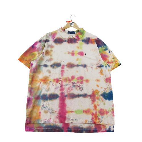 Golf - Polo Ralph Lauren Polo manches courtes Motif tie-dye Logo Pony brodé Homme Taille 2XL #QWE2145 - photo 7