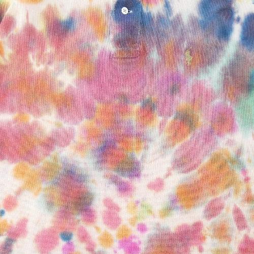 Golf - Ralph Lauren Polo manches courtes Tie-Dye-Motif Polo Shirt Poney brodé Homme Taille L #QWE2429 - photo 7