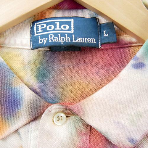 Golf - Ralph Lauren Polo manches courtes Tie-Dye-Motif Polo Shirt Poney brodé Homme Taille L #QWE2429 - photo 7