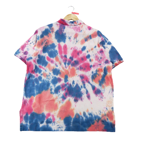 Golf - Polo Ralph Lauren Polo manches courtes Custom Fit Tie-Dye Maille piquée Homme Taille L #QWE2041 - photo 7