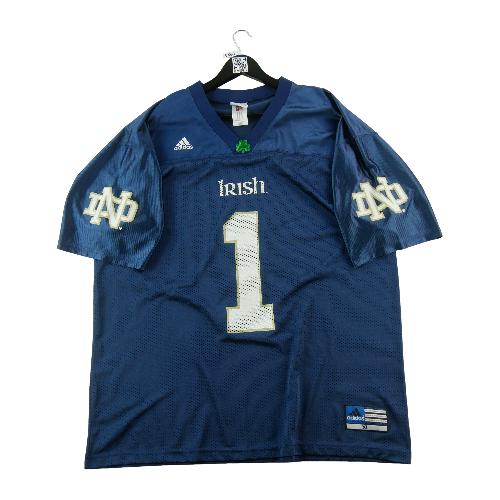 Football Américain - Adidas Maillot NCAA Notre Dame Fighting Irish Y2K 2001–2004 Taille XL #QWE3601 - photo 9