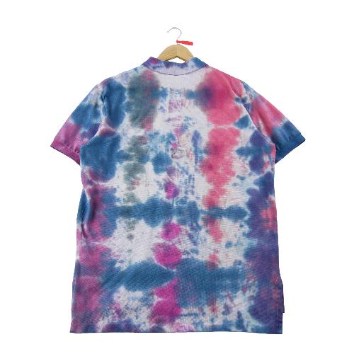 Golf - Polo Ralph Lauren Polo manches courtes Tie Dye Maille piquée coton Homme Taille L Marine #QWE2330 - photo 7
