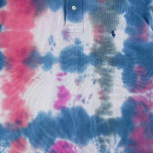 Golf - Polo Ralph Lauren Polo manches courtes Tie Dye Maille piquée coton Homme Taille L Marine #QWE2330 - photo 7