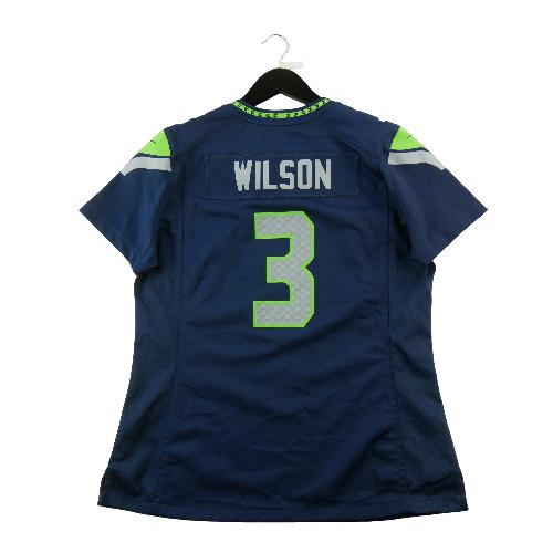 Football Américain - Nike Maillot NFL Seattle Seahawks On Field Russell Wilson 3 Game Jersey Taille L #QWE3153 - photo 9