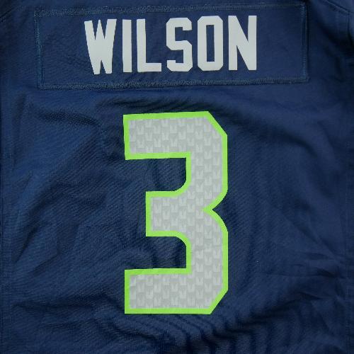 Football Américain - Nike Maillot NFL Seattle Seahawks On Field Russell Wilson 3 Game Jersey Taille L #QWE3153 - photo 9