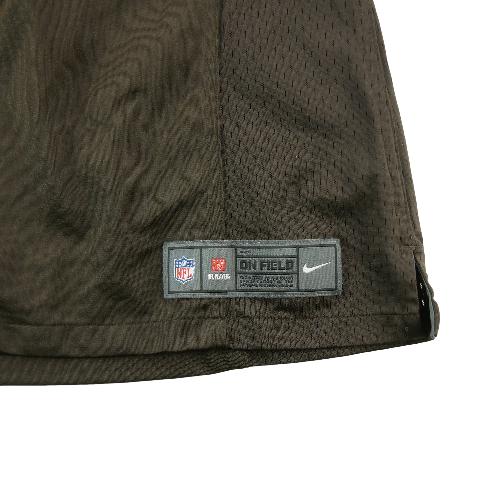 Football Américain - Nike Maillot NFL Cleveland Browns Peyton Hillis On Field Game Jersey Taille L #QWE3661 - photo 9