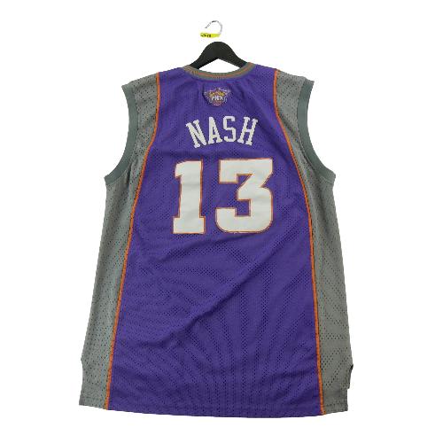 Basket-ball - Reebok Maillot NBA Phoenix Suns Steve Nash 13 Vintage Y2K brodé Taille XL #QWE1089 - photo 9