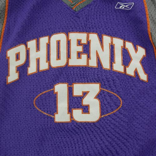 Basket-ball - Reebok Maillot NBA Phoenix Suns Steve Nash 13 Vintage Y2K brodé Taille XL #QWE1089 - photo 9
