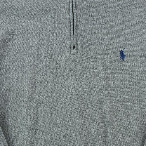 Sportswear - Polo Ralph Lauren Sweat Quart zippé Col montant Pony brodé Coton mélangé Homme Taille L #QWE3125 - photo 9