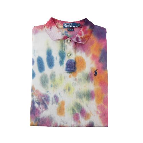 Golf - Polo Ralph Lauren Polo manches courtes Classic Fit Tie-Dye Mesh Poney brodé Homme Taille S #QWE2358 - photo 7