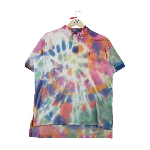 Golf - Polo Ralph Lauren Polo manches courtes Classic Fit Tie-Dye Mesh Poney brodé Homme Taille S #QWE2358 - photo 7