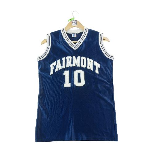 Basket-ball - Russell Athletic Maillot Fairmont Basketball Y2K 1988–1995 Vintage 10 Taille M #QWE4323 - photo 6