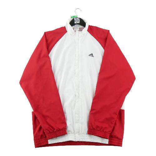 Fitness / Cardio training - Adidas Veste ClimaLite Colorblock rouge blanc Doublure mesh Y2K Homme Taille M #QWE0138 - photo 9
