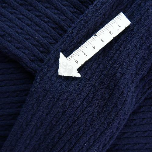 Sportswear - Lauren Ralph Lauren Pull Maille côtelée Col V contrasté Ourlet arrondi Femme Taille XL #QWE1286 - photo 8
