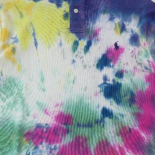 Golf - Polo Ralph Lauren Polo manches courtes Custom Fit tie and dye Pony brodé Homme Taille M #QWE2415 - photo 7