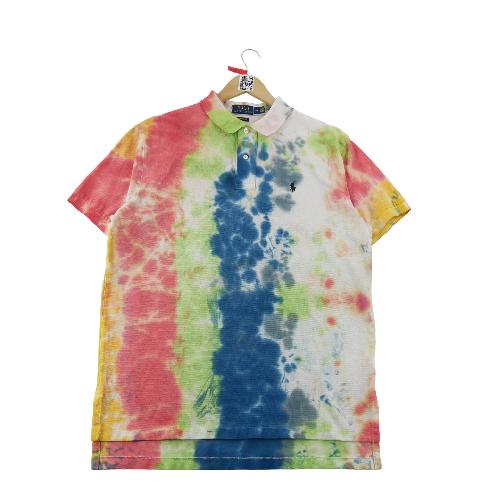 Golf - Polo Ralph Lauren Polo manches courtes Classic Fit Tie-Dye Mesh Pony brodé Homme Taille L #QWE2185 - photo 7