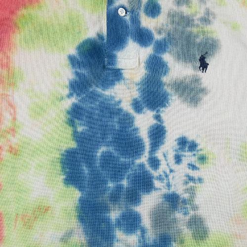 Golf - Polo Ralph Lauren Polo manches courtes Classic Fit Tie-Dye Mesh Pony brodé Homme Taille L #QWE2185 - photo 7