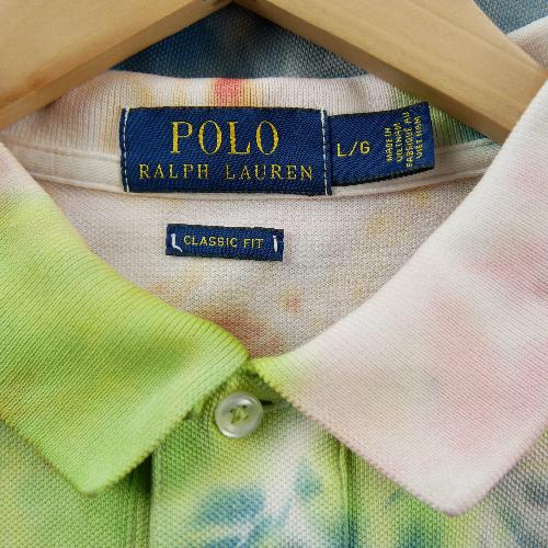 Golf - Polo Ralph Lauren Polo manches courtes Classic Fit Tie-Dye Mesh Pony brodé Homme Taille L #QWE2185 - photo 7